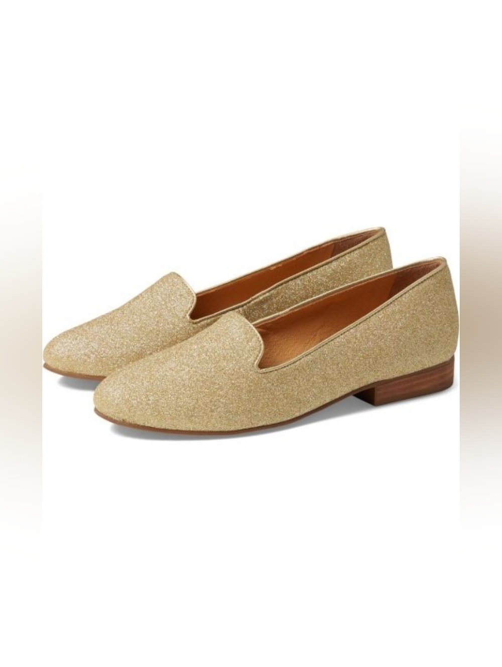 Jack Rogers Ginny Gold Sparkle Loafers